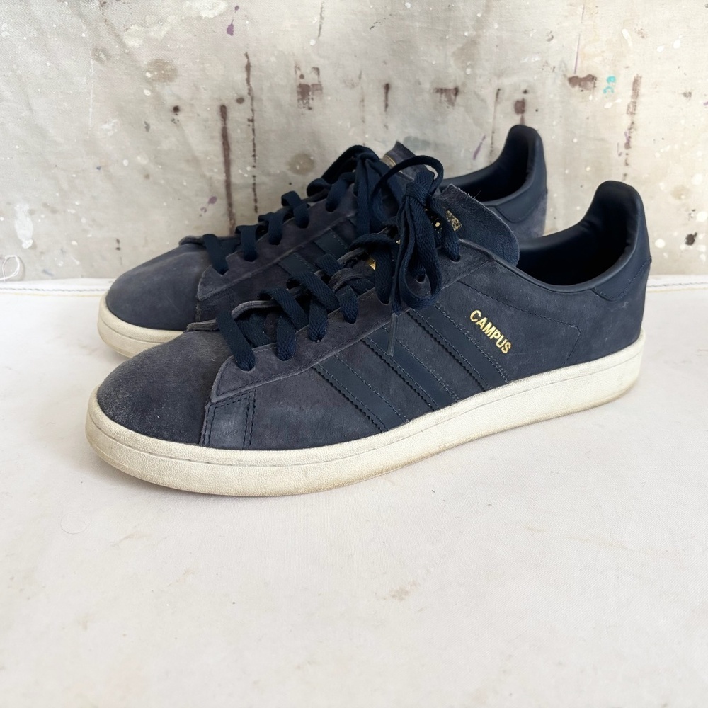 Adidas Campus Navy Blue Suede Sneakers